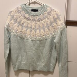 Super Soft NWT Ann Taylor Mint Green Fair Isle Sweater Size M